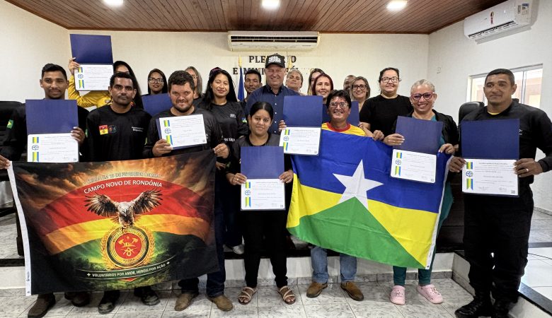 Brigada Voluntária Harpia de Campo Novo de Rondônia é homenageada com Voto de Louvor pelo deputado Pedro Fernandes  